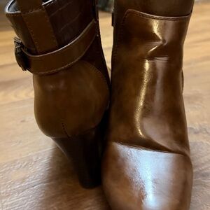 Karen Scott Brown Ankle Booties
